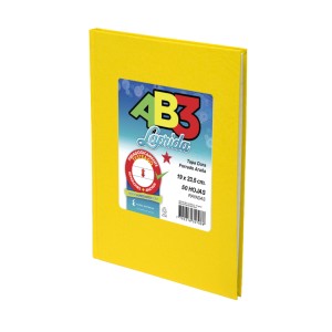 LAPRIDA CUADERNO ARAÑA AMARILLO AB3 RAYADO  T/D x 50hj